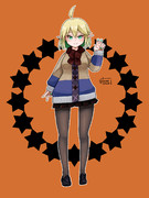 バイカラーカーディガン