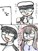 艦これ落書き漫画　「大規模反攻上陸！トーチ作戦！」_開始前