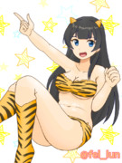 虎縞ビキニ阿賀野さん