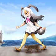 お散歩（背景あり）