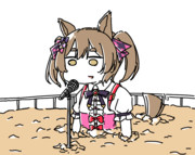 ダートに埋まるスマートファルコン