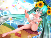 【ちびミクちゃん萌えリンク】のびのび おみあしさん…♡