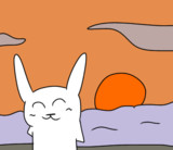 【オリキャラ】夕日とウサギ【ピラフドリア】