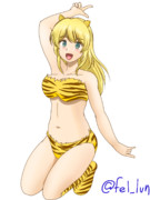 虎縞ビキニの愛宕さん