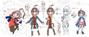 ガバ幼女の立ち絵を描いてる