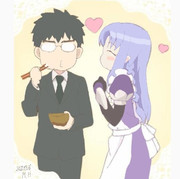 葛木先生とキャスターのツーショット（衛宮ごはんスクショ）2022.3.16投稿