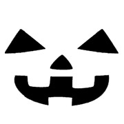 ハロウィンかぼちゃの切り抜かれた部分