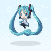 【ボカロ絵】髪で縄跳びするミクたん♪