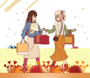 【壁画】花の塔『秋』