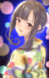 呼びかけたら振り返ってくれた浴衣本ゆかりちゃん