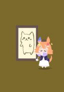 絵を描く フクちゃん