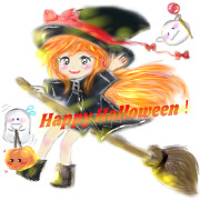 Happy Halloween！かぼちゃんライトが先頭だよ