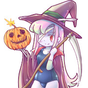 ハロウィン要素をできるだけ詰め込んだ魔女さん