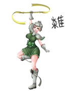 雑に擬人化ゲルググ