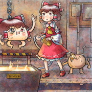 溶鉱炉に入るターミネーターゆっくりさんと霊夢コナーさんと猫コナーさん