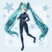 【ボカロ絵】ラバースーツを着用したミクちゃん♪