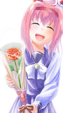 誕生日を祝ってくれるウララ