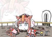 ダートに埋まったアグネスデジタル