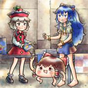 リリカ・プリズムリバーさんから同人誌を買う依神紫苑さんとゆっくりさん