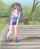 「もう少しで頂上だよ！」