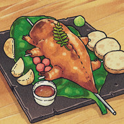 コメンバイの丸焼き