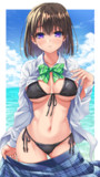 制服水着少女