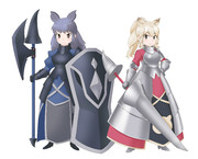 属性違い衣装のシロサイ・クロサイ