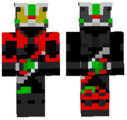 マイクラスキン　仮面ライダータイクーン　ブーストフォーム