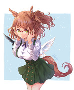 お友だちと一緒に撮られたマーチャン