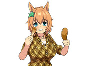 タイキシャトルがチキン食べるだけ