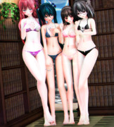 【今日のミクお姉さん】足指さんを重ねる 美脚なお姉さん達…♡