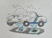 定期点検を受ける(※受けさせられる)テイオーセブン