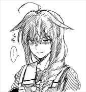 山城を睨み付ける時雨