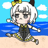 セクシーコマンドーのOPの１シーンのポーズをとるアップさん