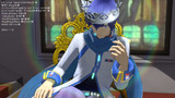 豪華な椅子に座ってるKAITO