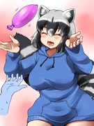 風船が好きだなんてコーハイも子供っぽいところがあるのだな