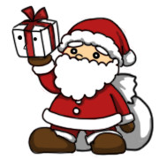 ゆるいサンタクロースさん(赤)