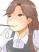 荒潮ちゃんとポッキーゲーム