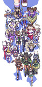【ウマ娘】ドタバタレース２【集合絵】
