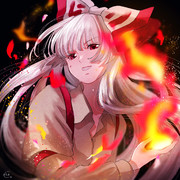 戦ってアドレナリン出てる妹紅は
