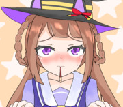 ポッキーゲームをしようとするスイープ