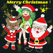 みんなでクリスマス（トナカイちゃんはちょっと緊張ぎみですよ）