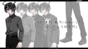 R式 黒聡 鵜月(白痴ー)さん非公式立ち絵素材2