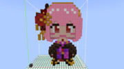 マインクラフトで作った森カリオペ(正月Ver