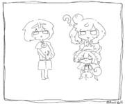 服が焦げてることに気づくつづみちゃん