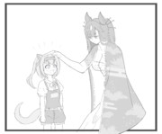 ウララちゃんとアキツテイオー