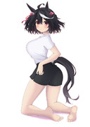 Tシャツ短パンのキタちゃん