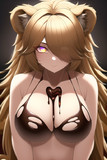 謎の目　ココアライオンちゃん