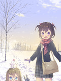 雪原通学路