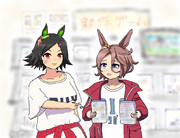 チケゾーとゲーム屋に来たタイシン